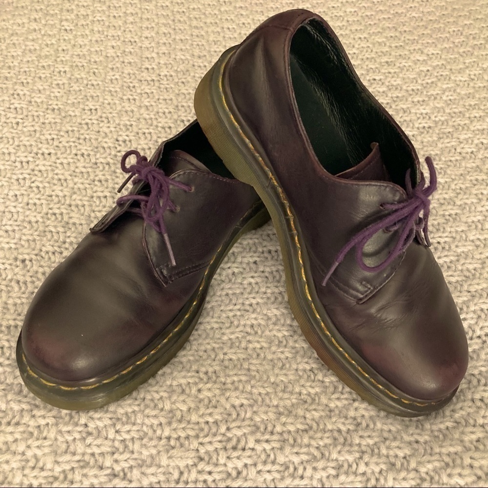DR MARTENS Sz 6 Oxford Shoes Cordova Purple